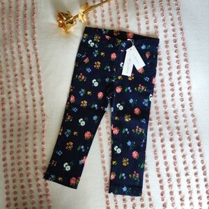 NWT Janie and Jack girls floral pants size 3